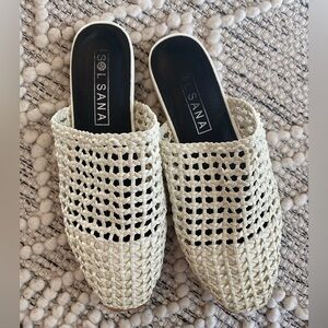 Sol Sana size 39 cream mules